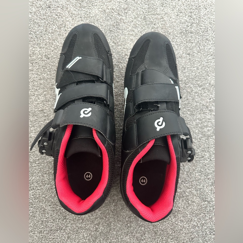 Peloton Black and Red Cycling Shoes